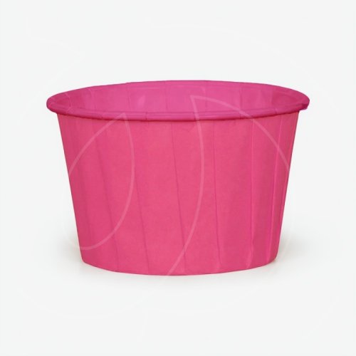 Капсула бумажная с подворотом Ярко-розовая D50 H40 10 шт 36675