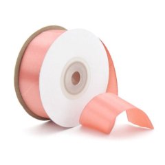Лента для декора и упаковки Атласная Розовый персик 5,5 см 			