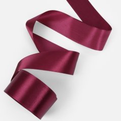 Лента для декора и упаковки Атласная Бордовая 5 см 10851551
