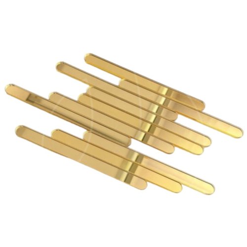 Палочки акриловые Золото 11 см 10 шт 