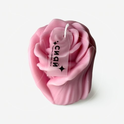 Свеча интерьерная "Розовая роза" 