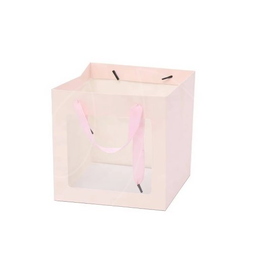 Пакет бумажный Персиковый 20х20х20 см 