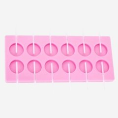 Форма силиконовая для леденцов 3,5 см 12 шт СФ-59