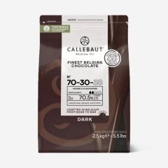 Шоколад горький CALLEBAUT 70,5% 2,5 кг 70-30-38RT-U71