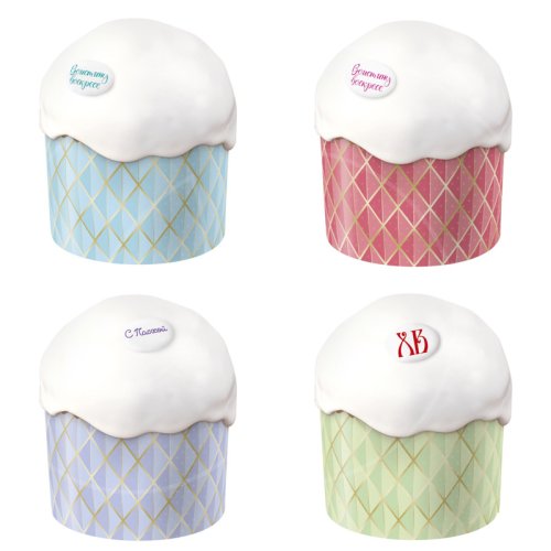 Форма для кулича "Оригами" D70 H85 1 шт pmK7085сORG