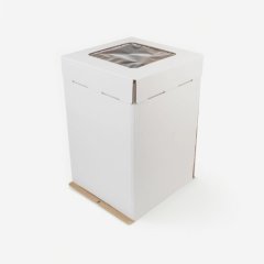 Коробка для торта с окном 50х50х65 см 