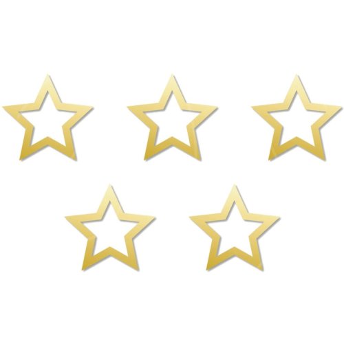 Набор топперов декоративных акриловых "Звёздочки" 2,8х2,7 см 5 шт НМТ/4