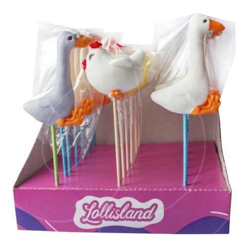 Леденцы с карамелью без сахара "Гуси" 40 г 