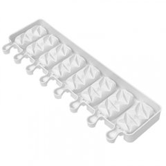Силиконовая форма для мусса Эскимо грани 8 шт СФ-140
