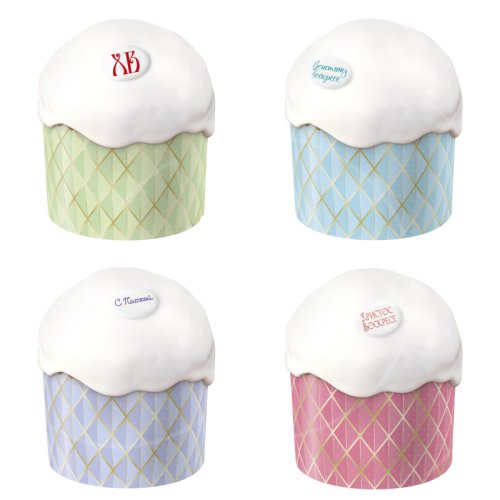 Форма для кулича "Оригами Микс" D110 H85 мм 1 шт 31579