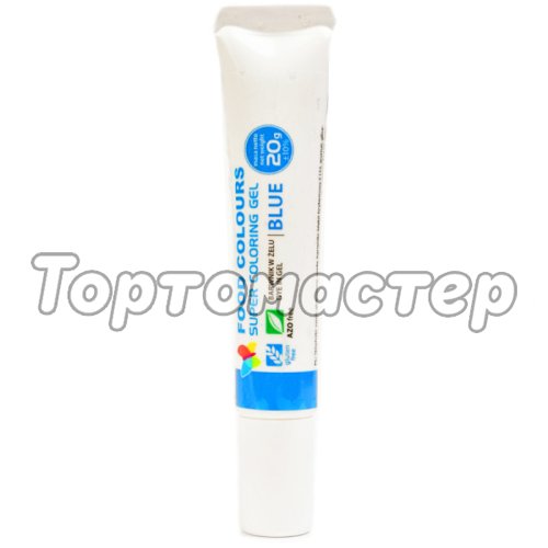 Краситель пищевой гелевый водорастворимый Food Colours "Голубой" 20 г WSG-T07, 25526