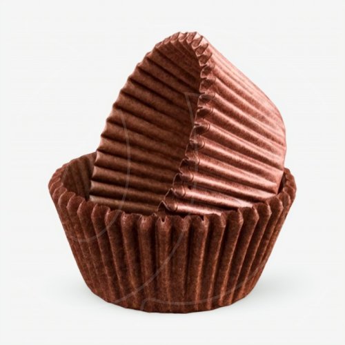 Капсула бумажная Коричневая D35 H23 40 шт 