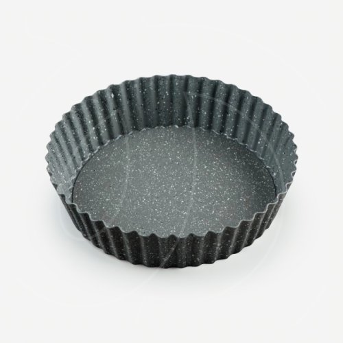 Форма металлическая для выпечки тарта со съёмным дном Серая 24х5 см 6073235