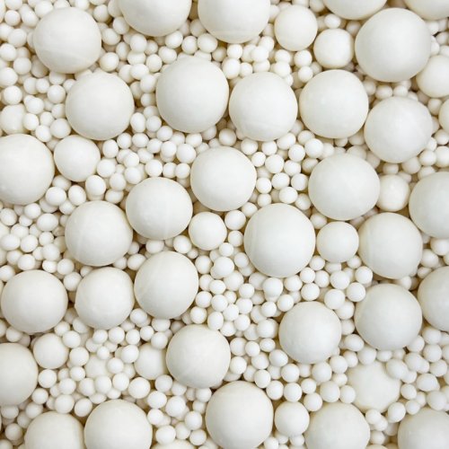 Посыпка кондитерская из дутого риса жемчуг матовый "Белоснежный микс" 500 г 258м