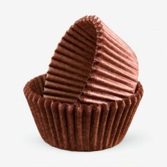 Капсула бумажная Коричневая D35 H23 40 шт 