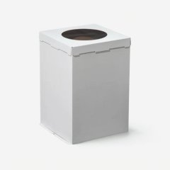 Коробка для торта с окном белая 30х30х45 см 430451, ForG COMFORT I W W 300*300*450 S 