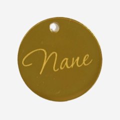 Топпер декоративный акриловый "Папе" Золото 5 см 