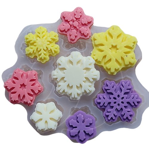Молд силиконовый "Снежинки-мини" 1236