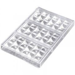 Форма пластиковая для шоколада "Волнистая" 3 шт 7129783