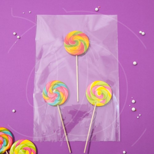 Пакетик прозрачный для сладостей 12х25 см 100 шт Пак-2